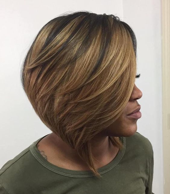 Gorgeous Short Hairstyles for Black Women (Update 2022) Feathered-Bob-2