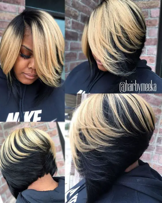 Gorgeous Short Hairstyles for Black Women (Update 2022) Feathered-Bob