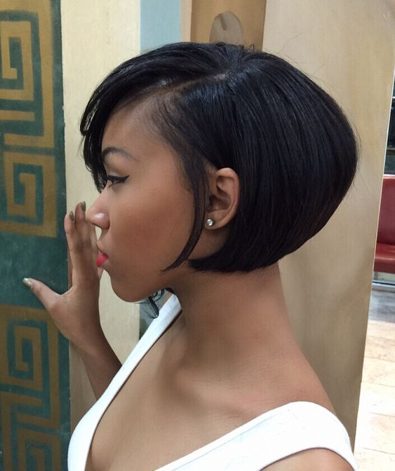 Gorgeous Short Hairstyles for Black Women (Update 2022) Graduated-Haircut