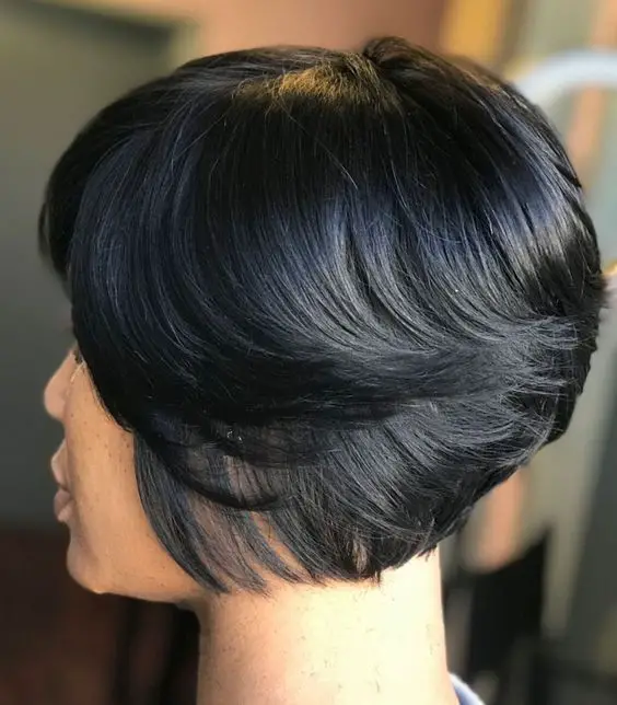 Gorgeous Short Hairstyles for Black Women (Update 2022) Short-Stacked-Bob