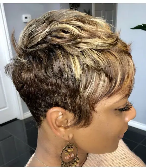 Gorgeous Short Hairstyles for Black Women (Update 2022) Tapered-Pixie-with-Feathered-Crown
