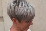 Gray Wedge Haircuts For Older Women 2