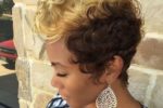 Curly Spike Hairstyle For African American Women 1