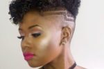 Faded Natural Curly Hairstyle For Black Women 8