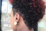 Faded Natural Curly Hairstyle For Black Women 7