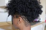 Faded Natural Curly Hairstyle For Black Women 2