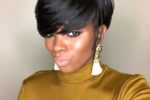 Side Swept Pixie Haircut For Black Women 7