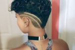 Faded Natural Curly Hairstyle For Black Women 10