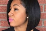 Short Stacked Bob Hairstyle For African American Women With Straight Hair 11