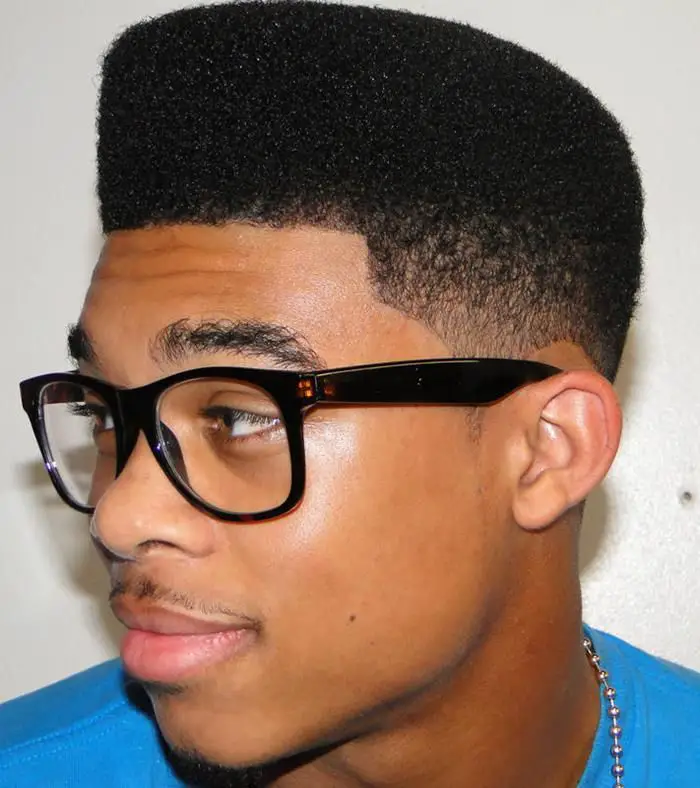 Fade Haircut Styles For Black Men 2016 glasses_with_fade_haircut