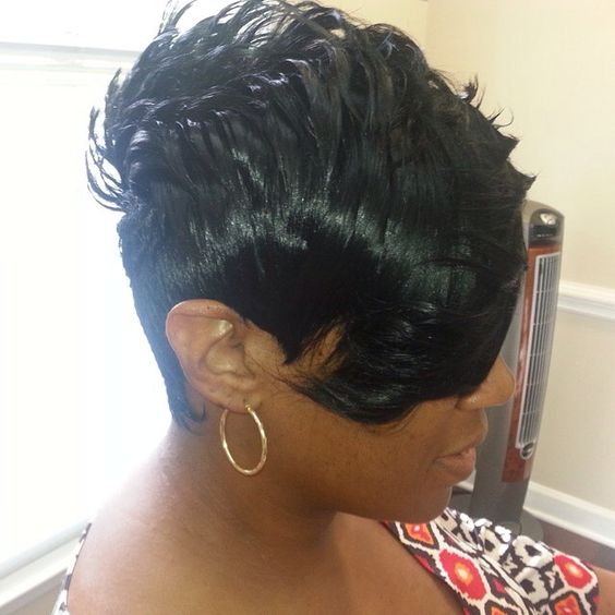 Finding New Short Hairstyles 2016 jet-black-curly-pixie-hair-style-idea-1