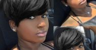Black Jet Short Hairstyle Women 4