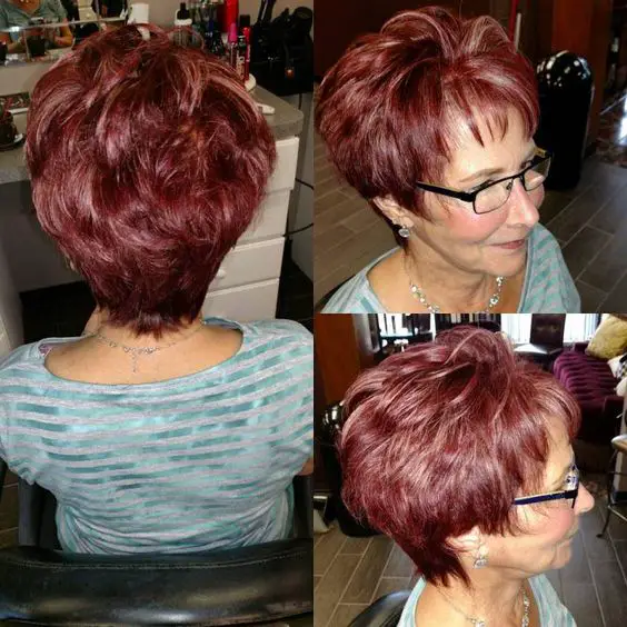 Trendy soft wavy pixie haircuts for older women 3