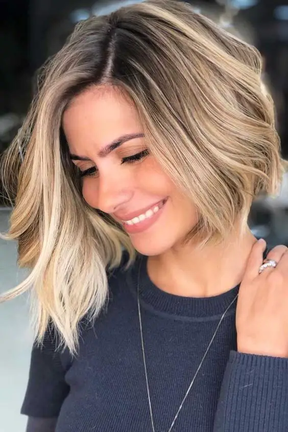 20 Beautiful Short Haircuts and Hair Styles for Women (Updated 2022) 9.-Layered-asymmetrical-bob