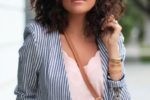 Blogger Sazan Hendrix Lets Her Natural Brunette Curls Shine In This Curly Lob