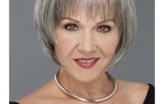 40 Pretty Short Hairstyles for Women Over 50 with Thin Hair that Look Fresh Bob_Bangs_Older_Woman_Over_50_4-235x150