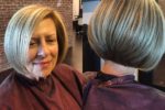 Layered Graduate Bob Hairstyle Over 50 2