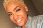 Black Women Short Curly Hairstyles for Different Look short_side_natural_hairstyle_black_women_7-150x100
