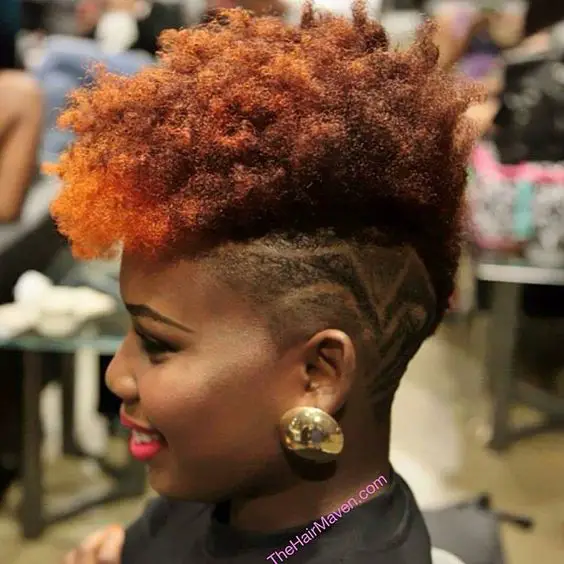 colored frohawk you can try in 2018