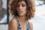 Simple Short Blonde Hairstyles for Round Faces in Winter Day natural_curly_caramel_highlights_10-150x100