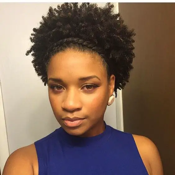 The Best Short Curly Hairstyles for Black Women with Natural Hair natural_updos_hairstyle_6