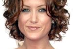 Center Part Curly Bob Hairstyles
