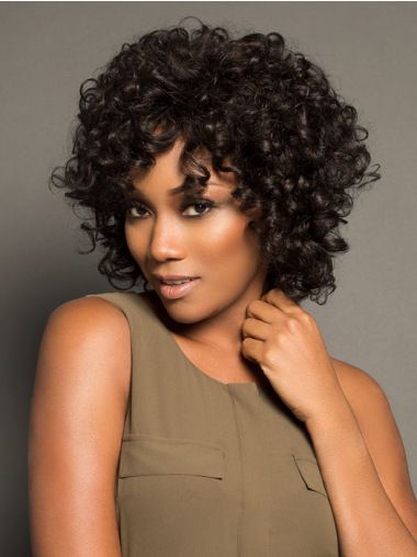 Enchanting Short Curly Hairstyles for Older African American Women Chin-length-curly-bob
