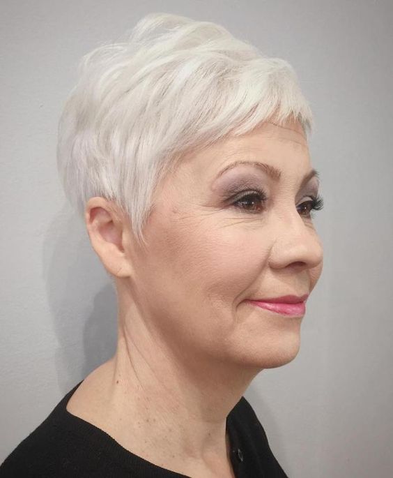 15 Trendy Short Hairstyles for Women with Gray Hair (Updated 2021) Gray-pixie-haircut