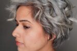 Sassy Gray Haircut With Texture