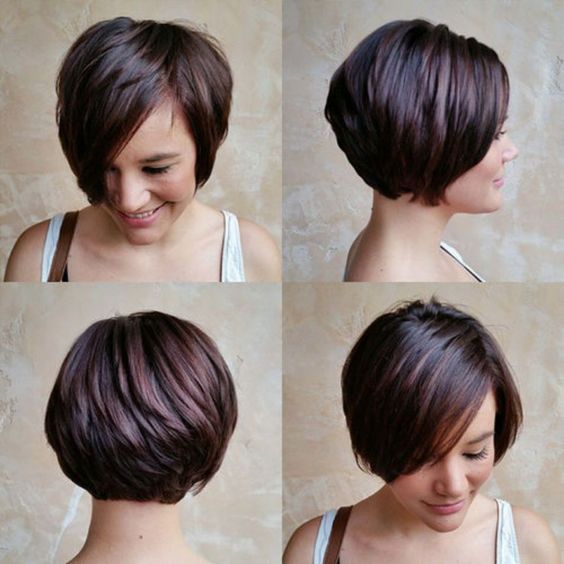 20 Proper Short Hairstyles for Women Over 50 with Fine Hair A-line-pixie