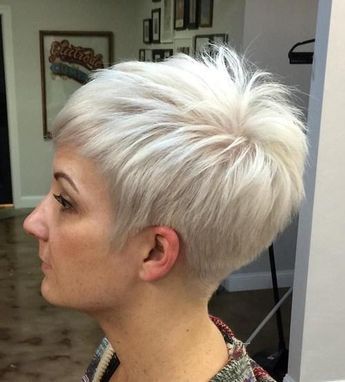 20 Proper Short Hairstyles for Women Over 50 with Fine Hair Choppy-pixie-cut