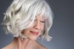 Awesome Wavy Gray Hairstyle For Women Over 50