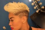 110 Fabulous Short Hairstyles for Black Women blonde-mohawk-haircut-for-black-women-150x100