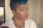 110 Fabulous Short Hairstyles for Black Women colored-mohawk-hairstyle-150x100