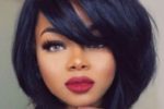 110 Fabulous Short Hairstyles for Black Women hairstyle-with-shaggy-bangs-for-black-women-1-150x100