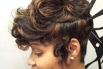 110 Fabulous Short Hairstyles for Black Women short-thick-spiky-haircut-for-black-women-150x100