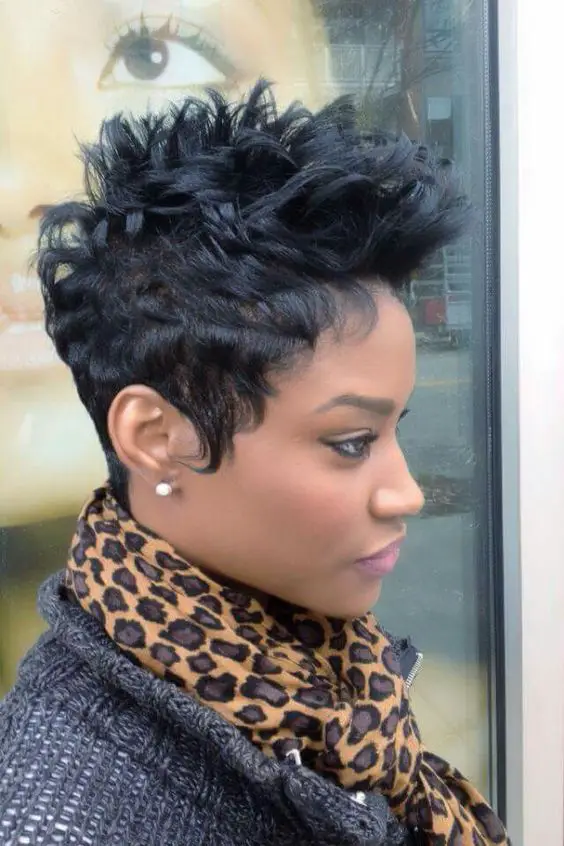 Short Spikey Hairstyles For Black Women