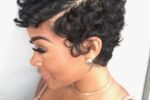 Spiky Short Haircut For Black Women