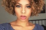 110 Fabulous Short Hairstyles for Black Women spiral-curls-on-african-american-women-150x100