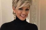 Trendy Layered Short Hairstyle For Older Women