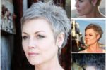 Very Short Pixie Hairstyle For Older Women