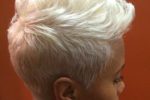 White Color Hairstyle For Black Women