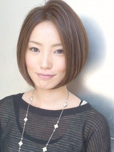 30 Charming Short Straight Hairstyles for Older Women (Updated in 2022) Asian-a-line-bob