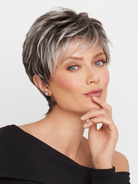 30 Charming Short Straight Hairstyles for Older Women Front-angled-hairstyle