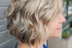 Inverted Angled Curly Bob