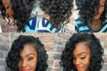 Inverted Curly Bob With Layers And Bangs