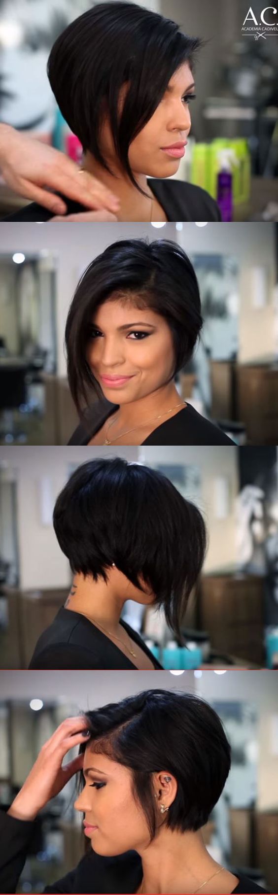 20 Classy and Low Maintenance Short Bob with Bangs for Older Women Long-pixie-bob-1