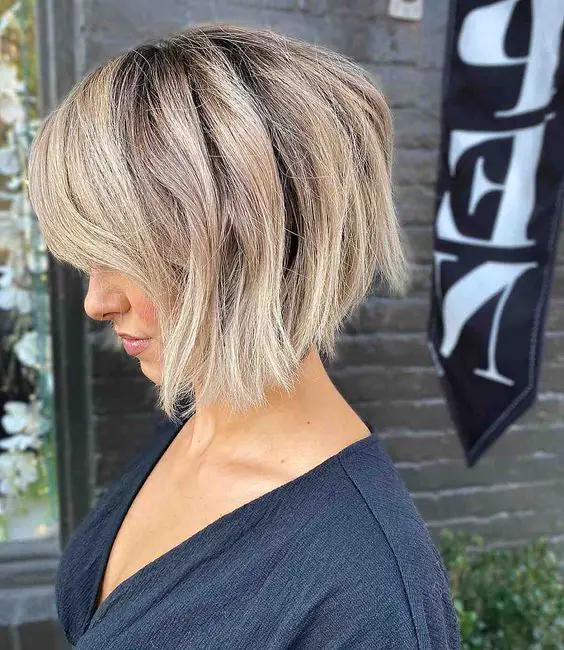 20 Fabulous Blonde Hairstyles for Women with Short Hair (Update 2022) Textured-Bob-Hairstyle-1