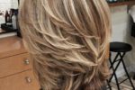 Beautiful Layered Shag Haircut Style For Older Women With Medium Hair