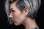 Cute Looking Short Stacked Hairstyle For Thin Hair